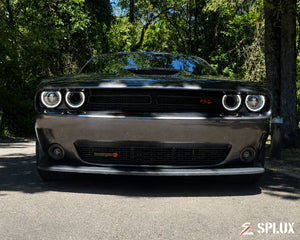 Dodge Challenger SD-01 forged 2-piece wheels with Brushed Red barrel