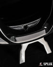 SC-07M forged wheels C8 custom center cap emblem detail macro focus