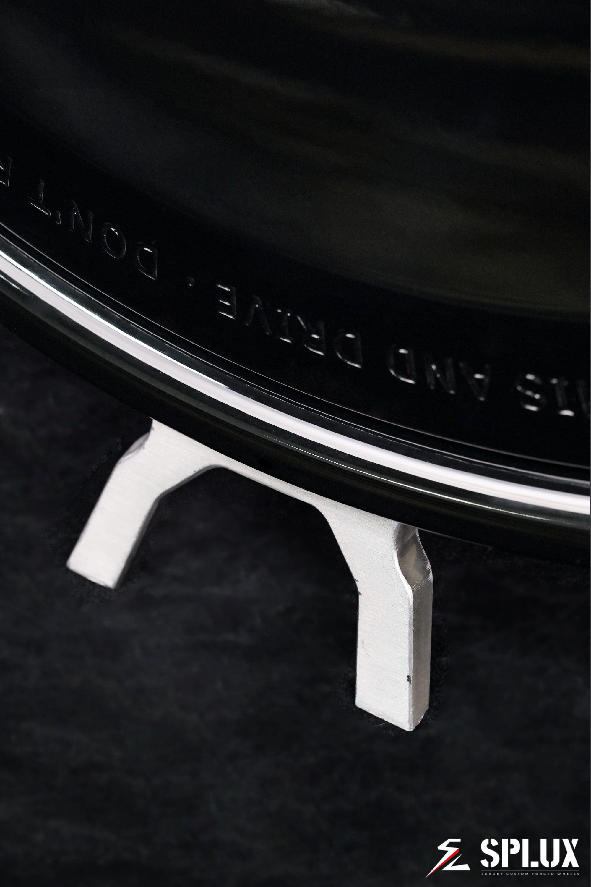 Escalade full face forged 2-piece wheels in black finish.