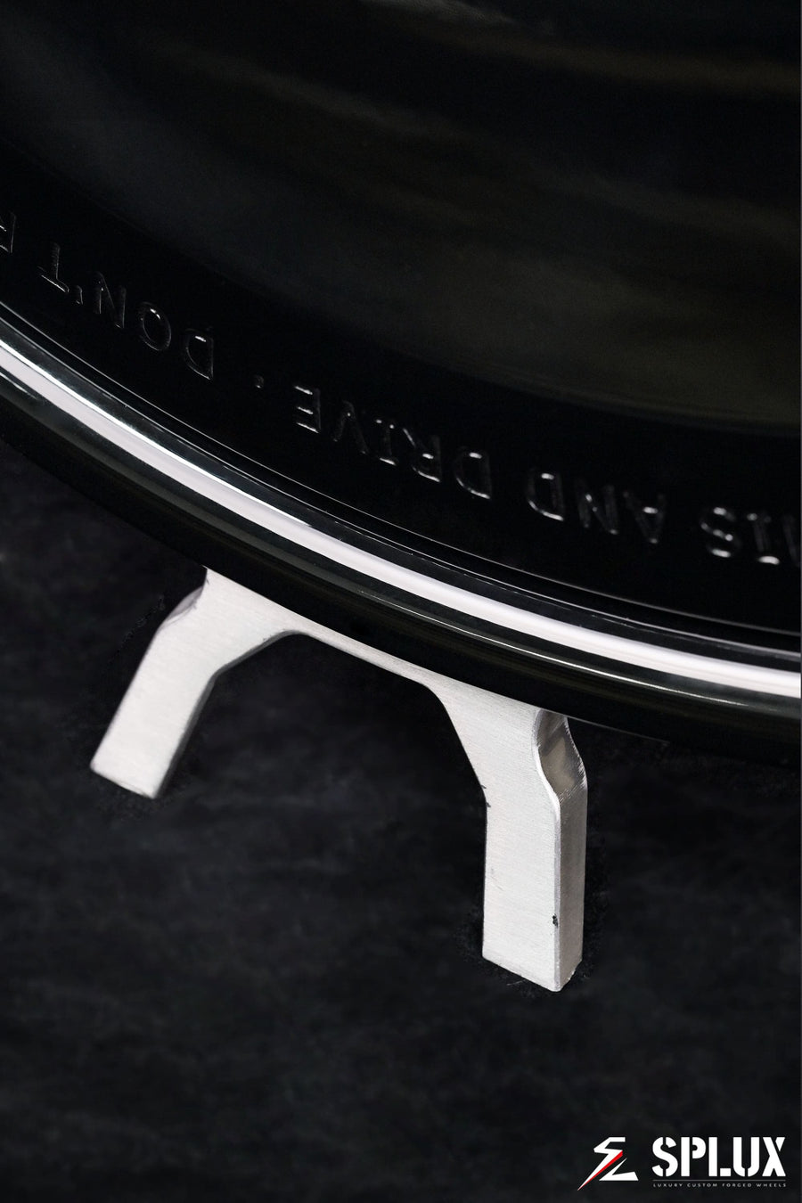Escalade full face forged 2-piece wheels in black finish.