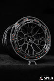 C8 Z06 carbon fiber wheels showing the real carbon fiber lip and rings