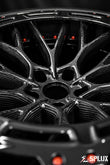 C8 Corvette Z06 carbon wheels with a deep dish 2-piece forged build