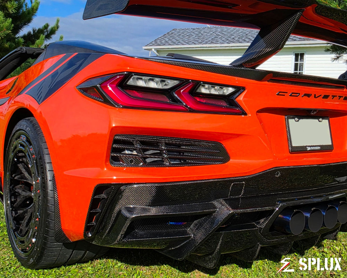 2025 Corvette C8 Z06 with real carbon fiber wrapped SD-12 spokes