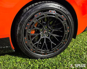 Corvette C8 Z06 on multi-spoke SD-12 forged wheels
