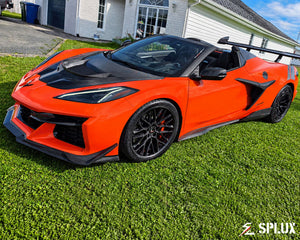2025 Corvette C8 Z06 with a carbon aero ring on the rear