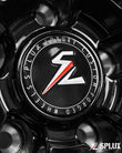 SD-16 C8 Corvette Z06 wheels rolling motion perspective highlighting gloss black finish