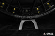 SD-16 C8 Corvette Z06 wheels low angle parked shot showing aggressive 20-inch setup