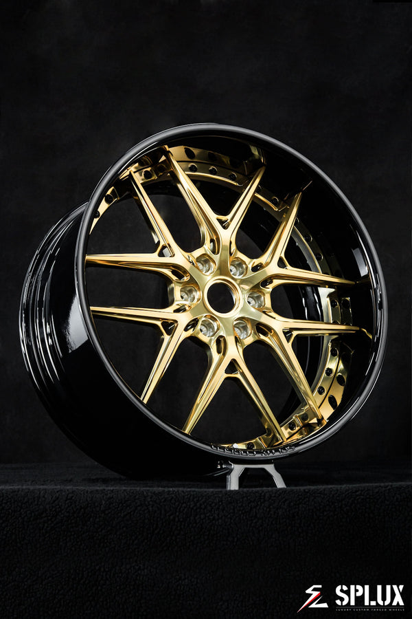 SD-02 forged 2-piece wheel with deep dish profile