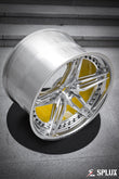 Custom center cap on the SA-01 forged wheel for the C8 Z06