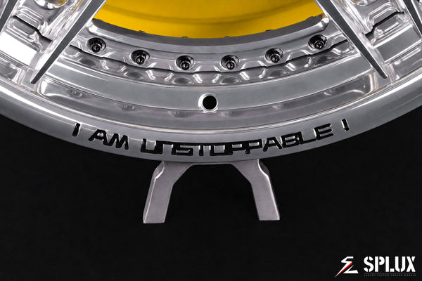 2026 z06 wheels on a 2026 Corvette C8 Z06 with SA-01 2-piece forged wheels and polished aluminum spokes
