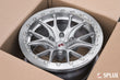 ST-03B forged 2-piece beadlock wheel with polished transparent gray finish
