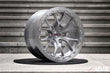 Polished transparent gray face on the ST-03B 2-piece off-road wheel