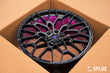 Lucid Gravity custom wheels SF-10 forged 1-piece front angle view