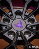 Lucid Gravity custom wheels brushed purple inner barrel detail