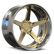 SD-06 chrome polished frozen gold deep dish forged wheels for 2021 Dodge Durango - custom rims