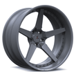 SD-06 satin gunmetal deep dish forged wheels - custom alloys