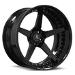 SL-01 all black deep dish forged 2-piece wheels - custom alloys