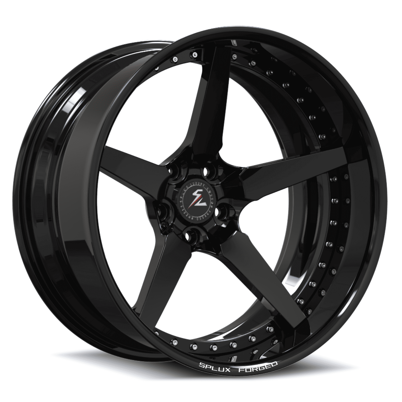 SL-01 all black deep dish forged 2-piece wheels - custom alloys