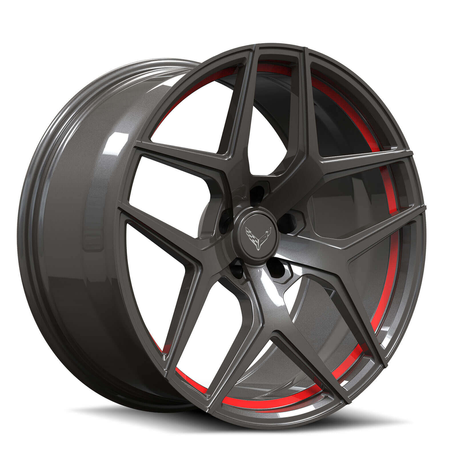SL-01 dark grey forged wheels - y-spoke lightweight aftermarket rims