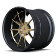 RCF-10 polished gold forged wheels for Durango Hellcat - luxury 2-piece