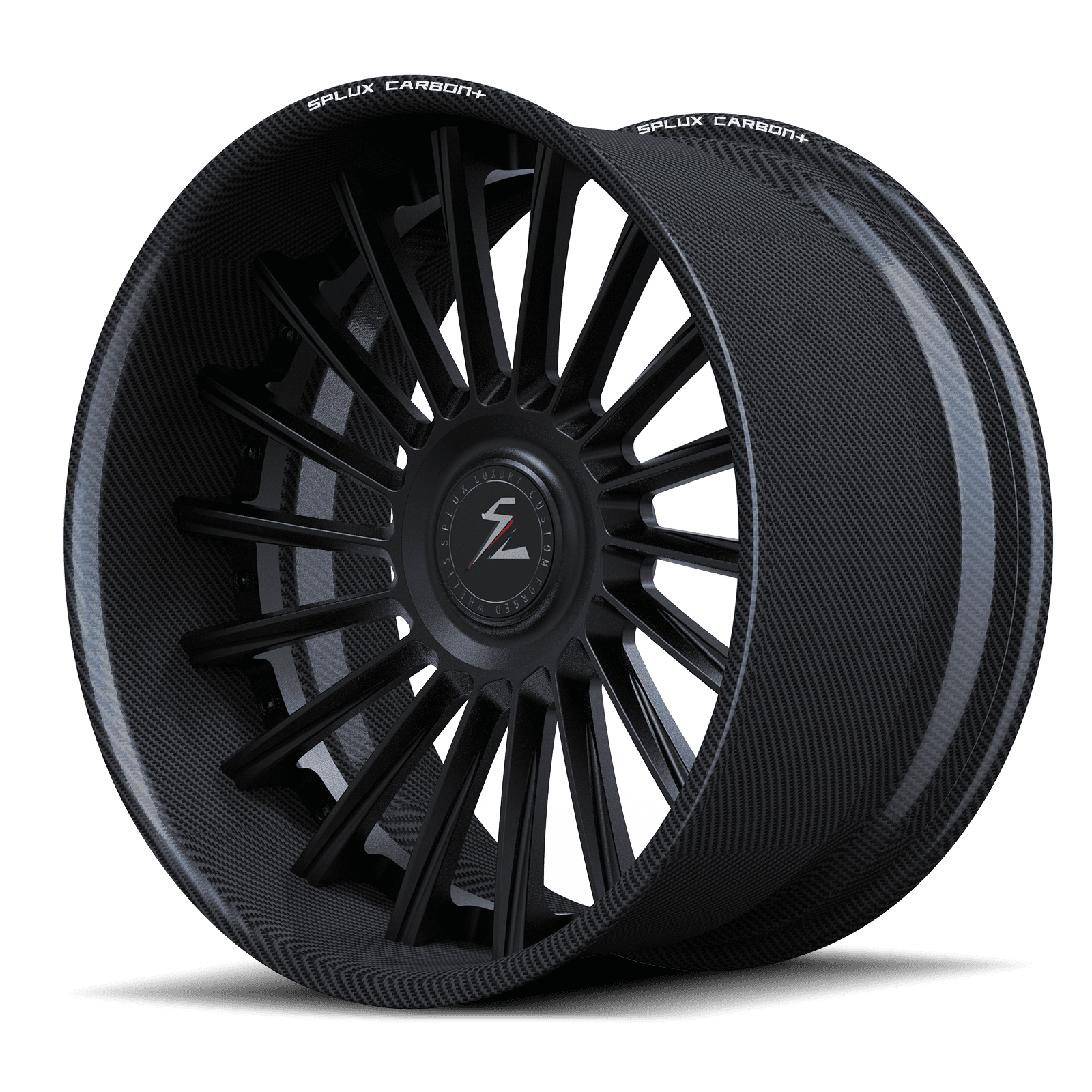 RCF-11 matte black forged wheels for 2022 Porsche 911 Turbo S - deep dish multi-spoke