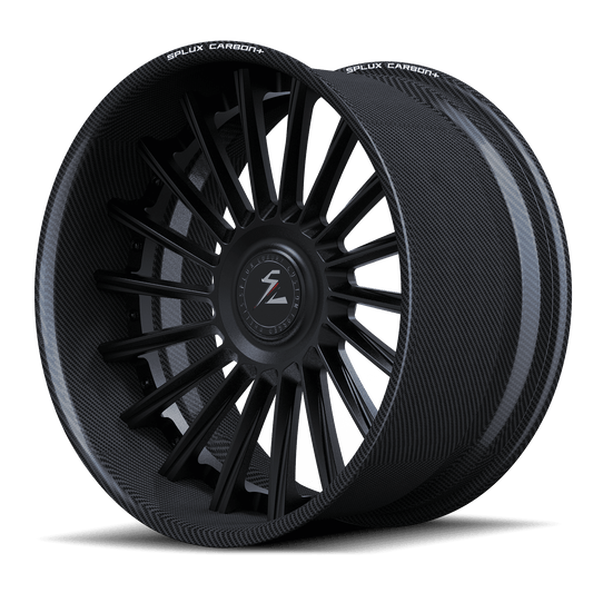 RCF-11 matte black forged wheels for 2022 Porsche 911 Turbo S - deep dish multi-spoke
