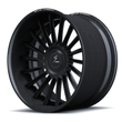 RCF-11 matte black forged wheels for 911 Turbo S - multi-spoke aftermarket rims