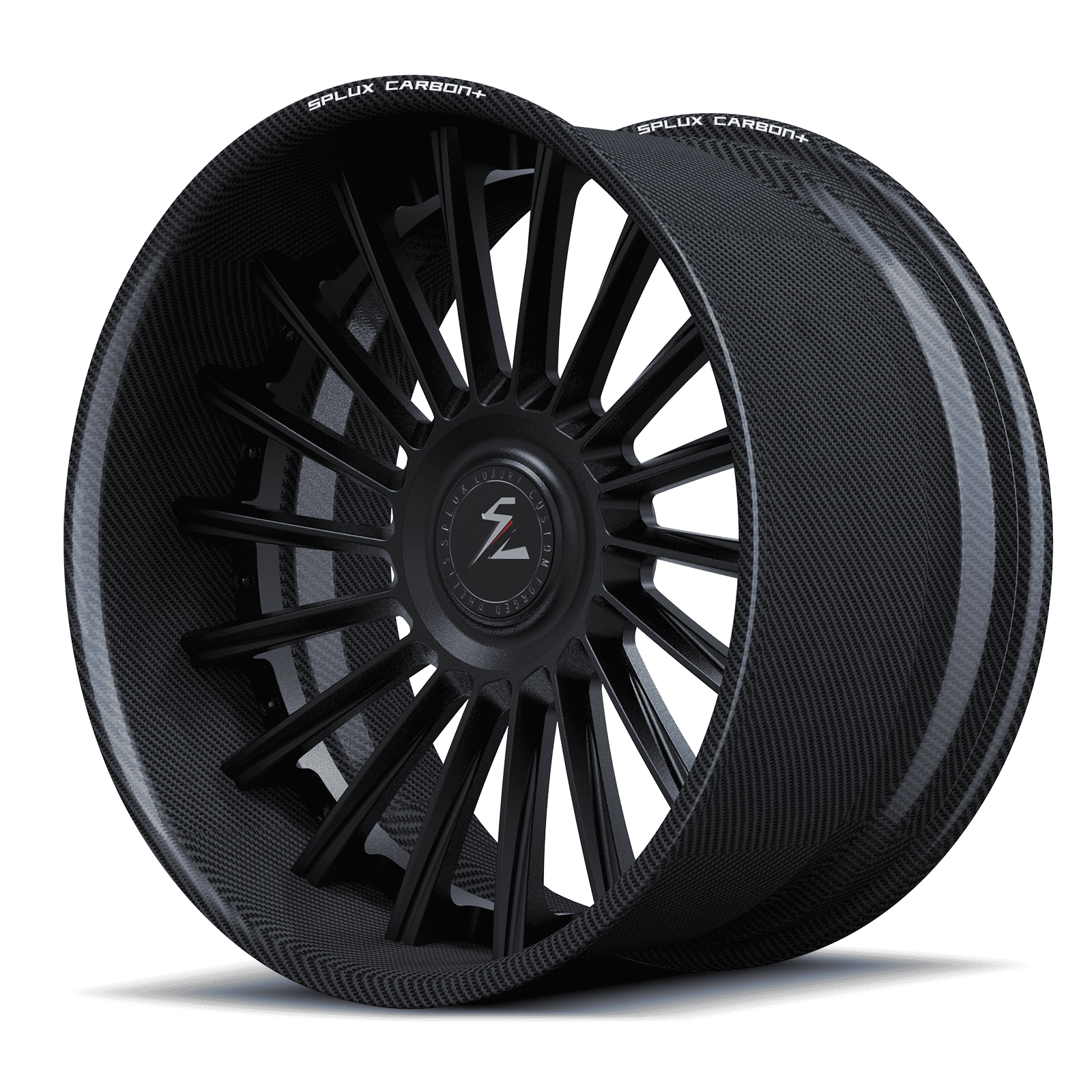 RCF-11 matte black forged wheels for 911 Turbo S - multi-spoke aftermarket rims