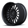 RCF-11 matte black red forged wheels for 911 Turbo S - deep dish carbon fiber