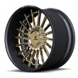 RCF-11 polished frozen gold forged wheels for 911 Turbo S - luxury 2-piece