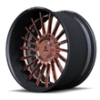 RCF-11 rose gold forged wheels for Porsche 911 Turbo S - deep dish custom wheels