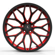 SC-14M black with red accents forged wheels for Cadillac Escalade - lightweight y-spoke alloys