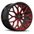 SC-14M black with red accents forged wheels for Cadillac Escalade - 2-piece y-spoke aftermarket rims