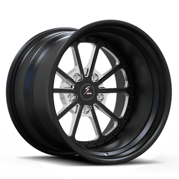 Splux SD-20 deep dish 10-spoke forged wheels matte black finish for Holden Torana LX hatch