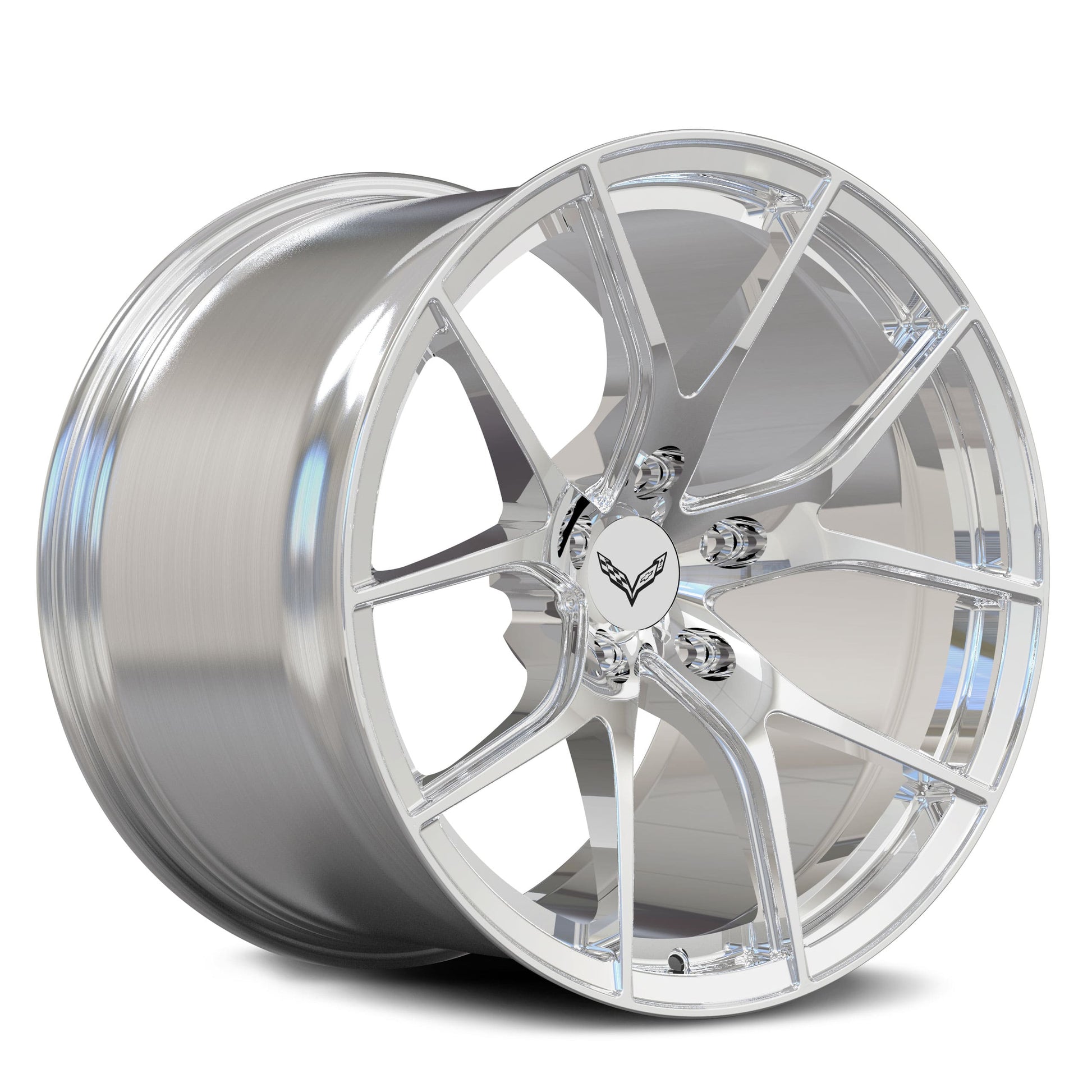 SC-04M polished forged wheels for 2016 Corvette Stingray - lightweight custom wheels