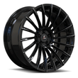 SL-C23 all black machined multi-spoke forged wheels for 2010 Escalade - luxury custom rims