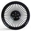 22" black rims for 2025 Escalade, custom forged 2-piece, deep concave wheels, aftermarket Cadillac wheels in 6x5.5 bolt pattern.