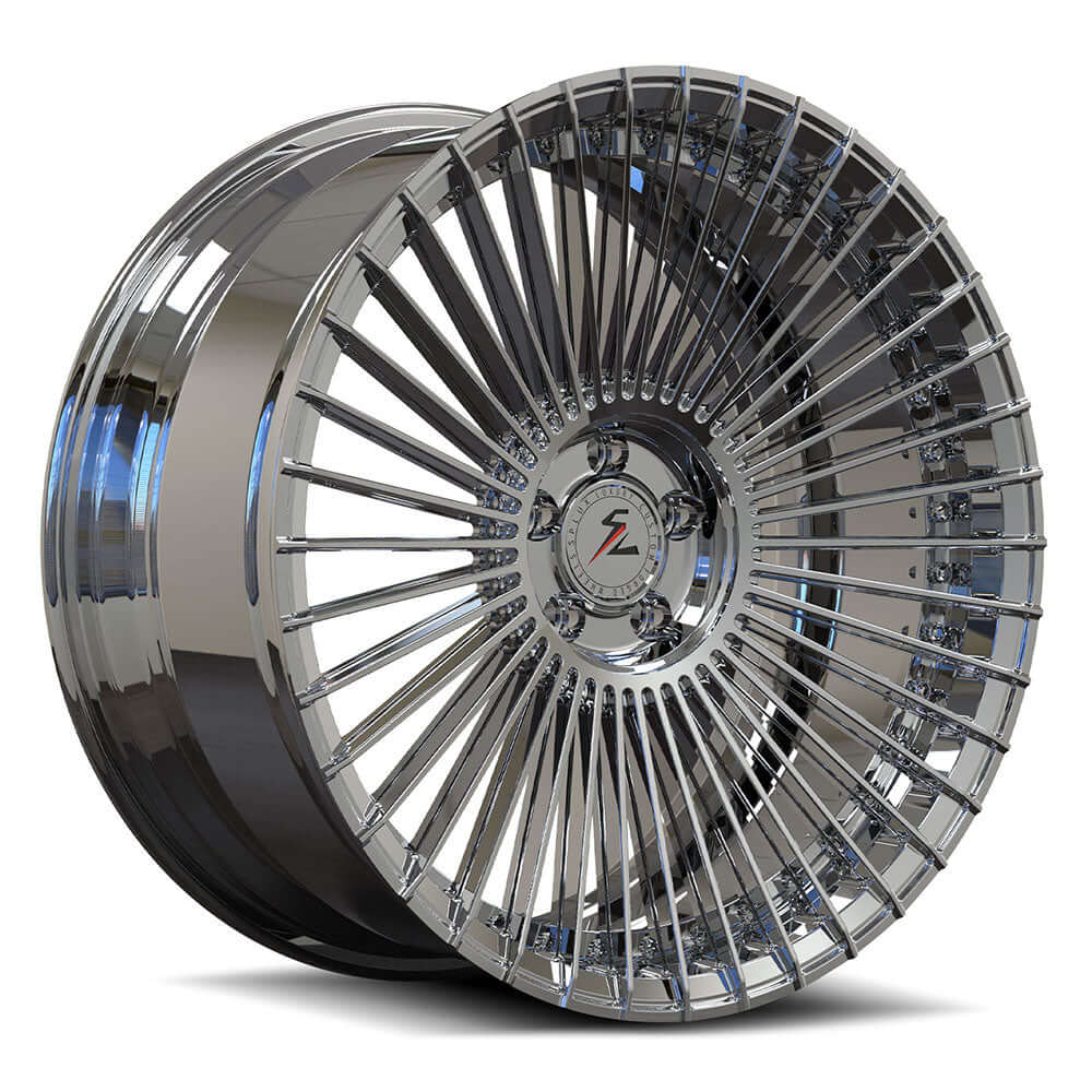 SL-C21 Chrome forged wheels for 2026 Escalade Platinum - deep concave rims