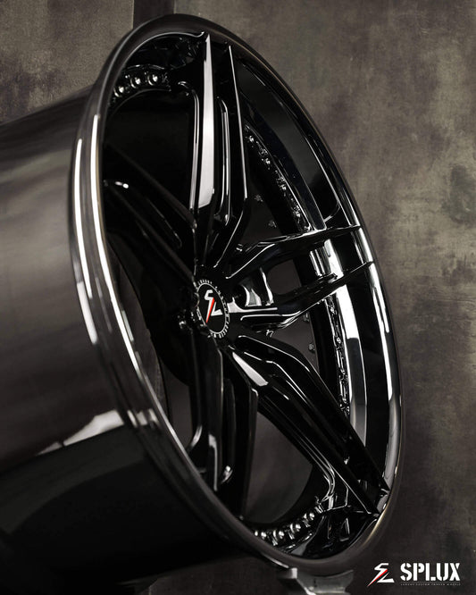 Upgrade your Chevrolet Corvette C7 with Splux SA-01 aggressive black-chrome wheels. Concave design for a bold Z06-style look.