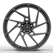 Splux SA-03M carbon fiber directional wheels close-up, forged 1-piece concave detailing