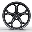 Splux SC-07M carbon fiber 5 spoke wheels detail, concave 1-piece forged precision finish