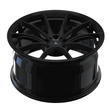 Splux SC-08M carbon fiber monoblock wheels front view, aggressive 10 spoke concave design
