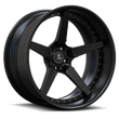 SD-06 black deep dish forged wheels for Aventador - custom 2-piece rims