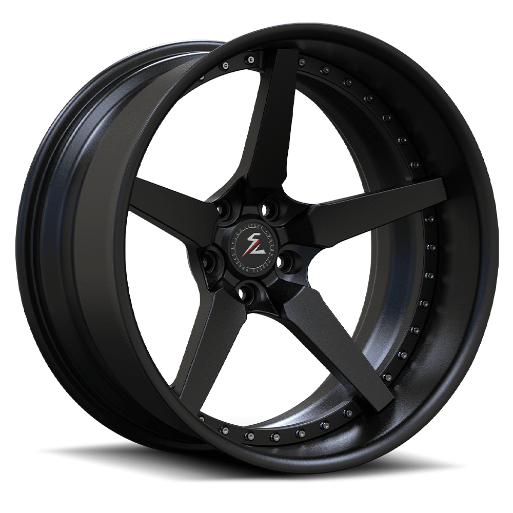 SD-06 black forged wheels for 2015 Jaguar XJ - deep dish custom rims