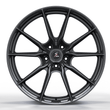 Splux SF-06 carbon fiber 10 spoke wheels detail, precision 1-piece forged construction