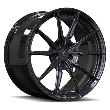 Splux SF-06 carbon fiber 10 spoke monoblock wheels for McLaren, lightweight custom forged design